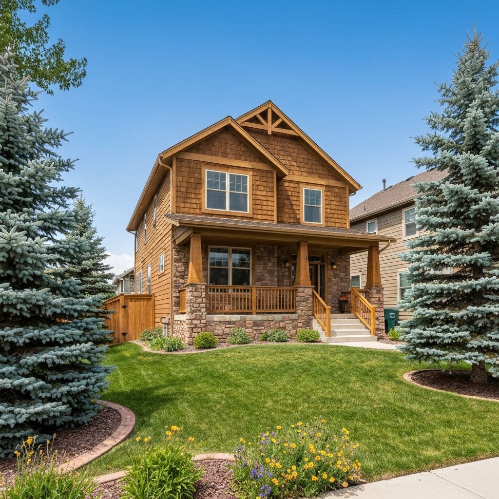 Colorado homes with mountain backdrop